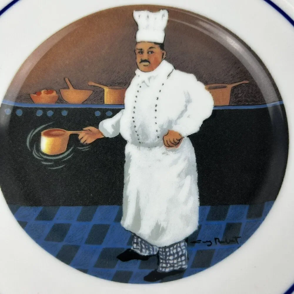 CHEF SERIES Salad Dessert Plate Williams Sonoma Guy Buffet “Jean-Claude”
